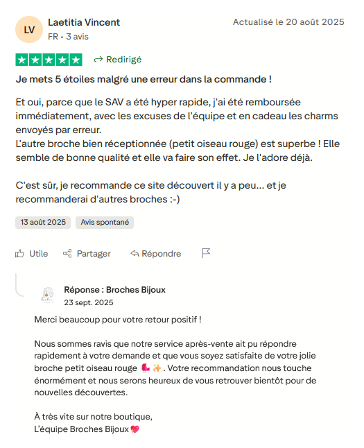 Avis Trustpilot